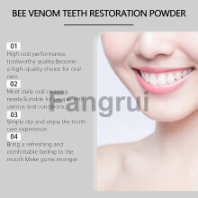 (1PCS) For Bee Venom Tooth Powder Gum Teeth Restoration Powder Teeth Whitening Powder Longlasting Fresh Bre