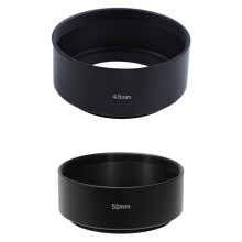 2x 52mm/46mm Mount Standard Metal Lens Hood for