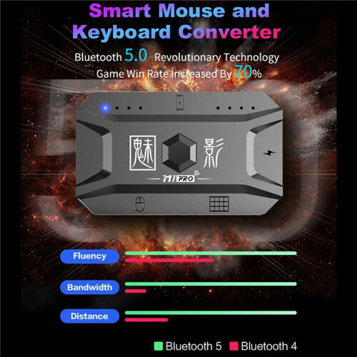 5X Plug and  Gamepad for PUBG Mobile Controller Gaming Keyboard Mouse Converter  5.0 for Android Adapter 2