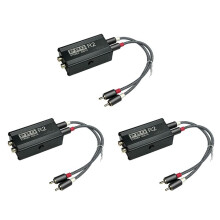 3X Erdschleifen-Audioisolator, Audio-Rauschfilter, RCA Rauschunterdrücker, Isolator, Audiosignal-Rauschreduzierer