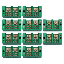 10X Einphasig 2-in 6 Abgangsklemmenkasten Haushaltsverteilerkasten Anschlusskasten Klemmenblock 220 V(6 Out)