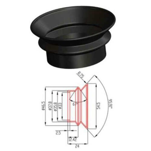 Binocular Helmet Night Vision Scope Goggles Rubber Eye Protector Cups Eyepiece Guards Shields Microscope Parts L24 2