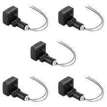5X 220V Human Body Infrared Sensor Infrared Body Sensor LED Flood Light PIR Motion Sensor Adjustable Black