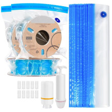50PCS Filament Storage Bags Kit with Electric Pump and Hand Pump, 3D Printer Filament Storage Bags Vacuum Sealed Kit