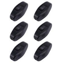 6X Schlafzimmer  Off Button Netzschalter 6A/ 250V AC 10A/ 125V AC - Schwarz