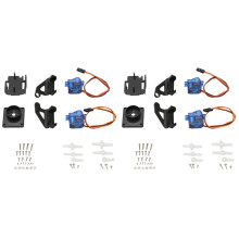 2 Satz Doppelachsen-Servo-Gimbal-Antivibrationskamera-Plattformhalterung PTZ-Schwenk-/Neigungsgerät mit 4 9G-Servos für Die FPV-Drohnenmontage