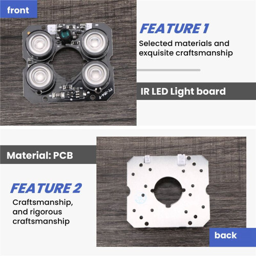 4 array IR led Spot Light Infrared 4x IR LED board for CCTV cameras night vision (52mm diameter) 1
