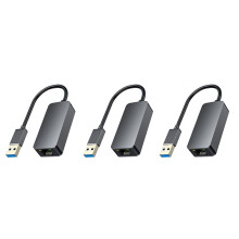 3X 2500 Mbit/S USB-C-Ethernet auf RJ45 2,5 G USB-Kabeladapter RJ45-LAN-Netzwerkkarte für PC-Laptop
