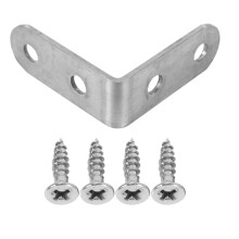 24 Teilige Edelstahl Eck Verbinder (40 X 40 Mm, 1,57 X 1,57 Zoll) Verbindung StüCk, Rechtwinklige Halterung, L-FöRmige Eck Verbinder, Verbindung