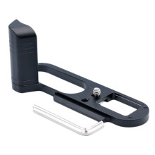 Quick Release Plate,Anti Slip Aluminum Alloy Holder Hand Grip for Q2 Camera L Bracket Black