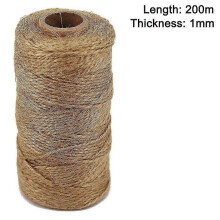 (1pcs 1mm*200m) Natural Jute Cord,craft Cord Decorative Cord Cord Perfect For Diy Arts And Crafts Gardening Handwoven Fine Hemp Rope