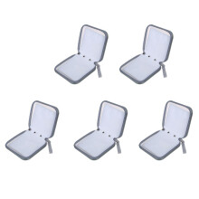 5X 40 CD DVD Disque Album Stockage Cas Couverture Portefeuille Manche Titulaire Sac Dur Boite - Argent
