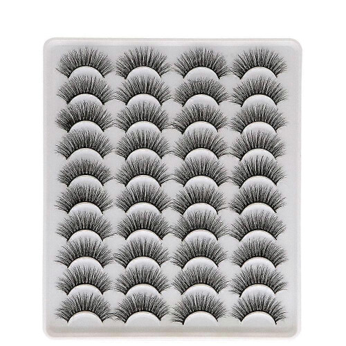 20 Pairs 3D Mink Natural Thick False Eyelashes Eye Lashes Makeup Extension 1