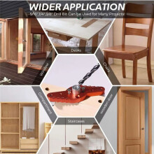 Dowel Jig Kit for Floating Shelf Bracket(1/2Inch X 11.8Inch Drill Bit) Drill Guide for Hidden Shelf,Centering Hole Drill
