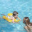 (S) Baby Inflatable Baby Pool Float Ring with Canopy 4