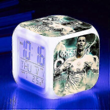 Soccer World Cup - Ronaldo digital alarm clock, Colorful 8CM