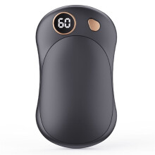 2Pc Magnetic Portable Rechargeable Hand Warmers with 3 Heat Settings Digital Display for Winter Outdoor Black