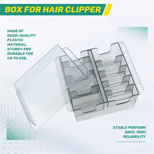 Grid Base Storage Box for 8Pcs Hair Clipper Trimmer Limit Comb Guide Comb Barber Tool for  Guide Combs 1