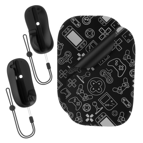 Gaming Controller Mouse for  2  Ergonomic Magnetic Game Mouse with Mouse Pad   2 Black