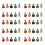 50Pcs Pressure Washer Spray Nozzles 1/4 Quick Connection Spray Tip Set (4.0 Gpm) Multiple Degrees 1