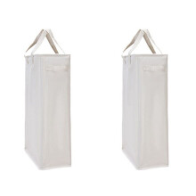 2X Laundry Hamper Handles Narrow Foldable Laundry Basket Thin Laundry Basket Dirty Clothes Collapsible Laundry Basket C