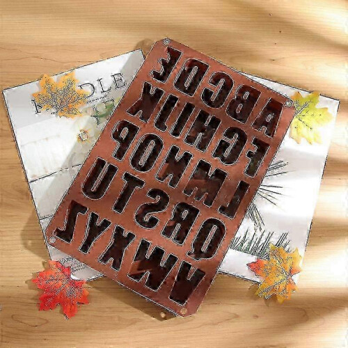 Silicone 26 Alphabet Plaster Drip Chocolate Mould Baking Cake Mould 1