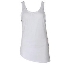 (2XL, white) Women Vest Sleeveless Backless Ladies Back Cross Off Shoulder Vest T-shirt Streetwear