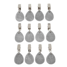 12 Pieces Tablecloth Weights Tablecloth Pendant Teardrop Shape Table Cover Weights Stone Table Weights Hangers