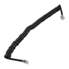 9.3" Black RJ9 Telephone Phone Modem Coil  Cord Cable