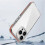 (Orange) Compatible For iPhone 16 Pro Case TPU+PC+TPE Anti-Scratch Clear Phone Cover 4