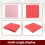 1 pack Solid Color Printed Paper Napkin  (red) 6
