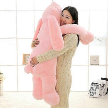 (about 90cm, Pink BUnny) Large Plush Rabbit Toy 90cm-120cm Long Ear Cartoon Soft Pillow