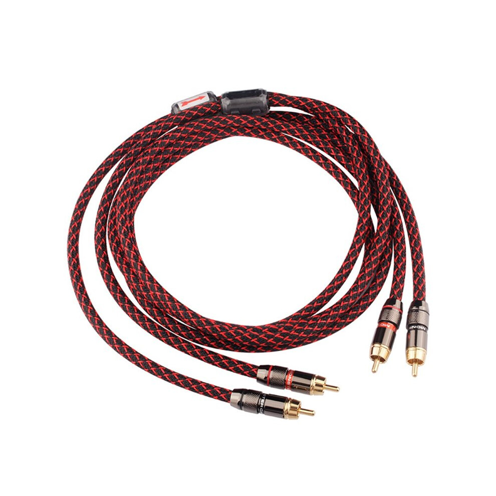 1-Meter Copper Rca-Audio Cable - Interference-Resistant Hi-Fi Signal Cable For Turntables, Tvs, Dvd Players, And Speaker 6031707262884