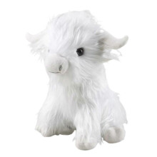 (White) Highland Cow Plush Toy 25cm PP Cotton Material Soft and Skin-friendly
