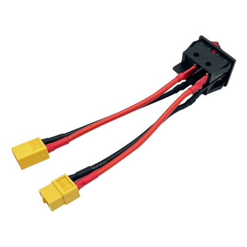 Interruptor Principal de Bateria com Conector XT60 e Fio 14AWG para  de Isca RC 2