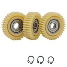 36 Teeth Nylon Gear Set with 608 Bearings & Snap Rings for Electric Bicycle Hub Motor Repair Accessories