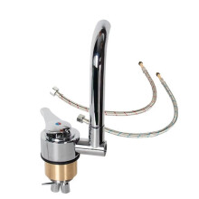 RV Faucet, Hot & Cold Folding Kitchen Bathroom Faucet Kit for Motorhome RV Trailer Accessories