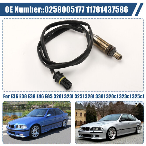 0258005177 11781437586 Lambda Probe O2 Oxygen Sensor for  E36 E38 E39 E46 E85 320i 323i 325i 328i 330i 320ci 323ci 2