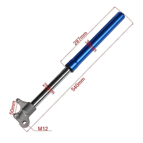 (Orange) Front shock absorber, cylinder diameter 25mm, suitable for small Apollo 49CC mini motorcycles, for riding modification 2