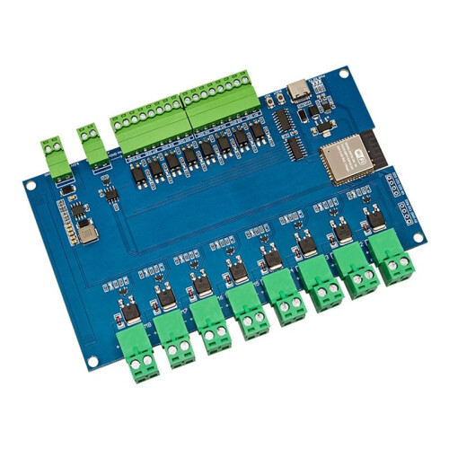 ESP32 RS485 Modbus Wifi  8-Way Relay Module Optocoupler Isolation 8 Channel Relay Module with Shell  7-24V 2