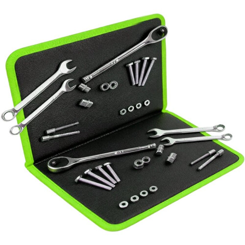 Folding Magnetic Tool Mat Double-Sided Leather Pad for Hardware Storage Power Tool Accessories 1