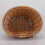 (Brown) Children's Bicycle Front Basket Plastic Woven with Ribbons 4