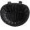 (Black) Children's Bicycle Front Basket Plastic Woven with Ribbons 3