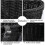 (Black) Children's Bicycle Front Basket Plastic Woven with Ribbons 4