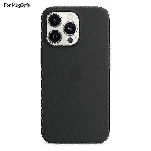 (Black) Iphone 14 Pro Case with Magsafe Compatibility: Liquid Silicone Back Cover with Induction Popover