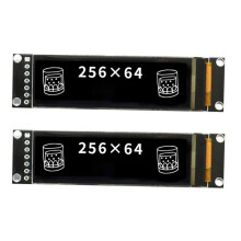 2Stück 2,08 Zoll OLED-Anzeigemodul 256 X 64 Punktmatrix SH1122-Treiber 7-Polige SPI-Schnittstelle 16 Graustufen