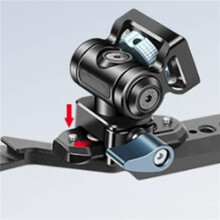 2X Support de Fixation Universel Nato à Dégagement Rapide pour Moniteur de Caméra, Rotation à 360 , Inclinaison à 180 pour Téléphone pour ,