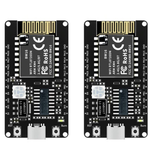 2X BW16-Kit Development Board RTL8720DN Dual-Band Wi-Fi Low-Power  BLE Module Type-C Interface