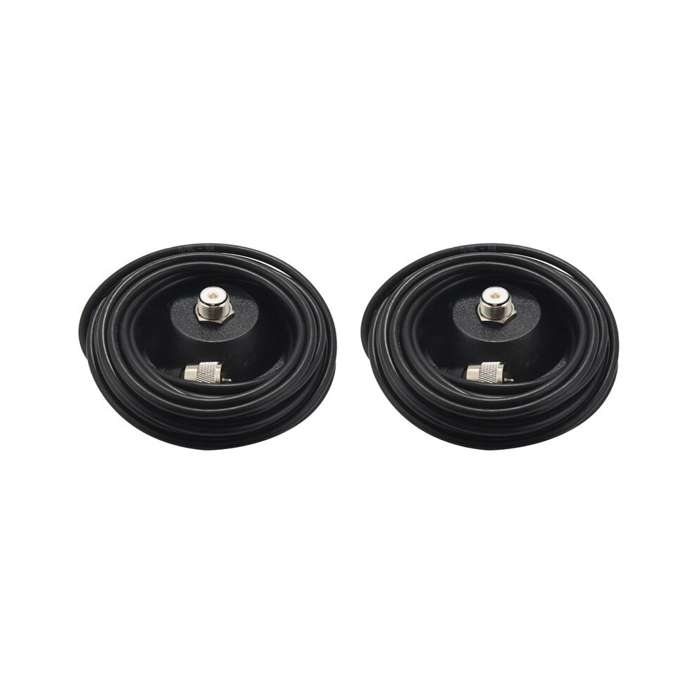 Photos - Other for Computer 2X Mobile Car Antenna Magnetic Roof Mount Base 5M 16.4 Ft RG58 Coax Cable UHF Male