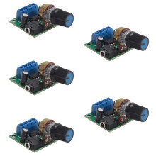 5X LM386 Super Carte Amplificateur, 3V-12V, 0.5W-10W Haut-Parleur Faible Consommation D'Énergie, pour Haut-Parleur Système Audio Bricolage